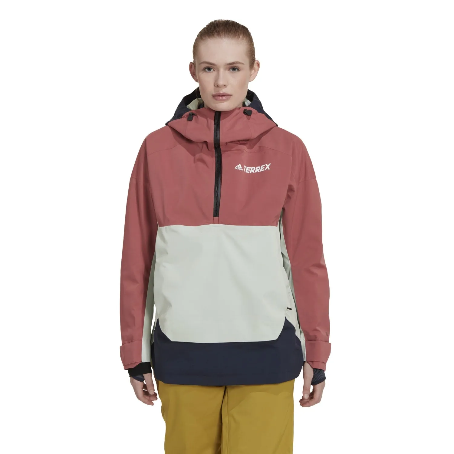 Adidas Outdoor Women 2 Layer Rain.RDY Snow Anorak Red HC7741