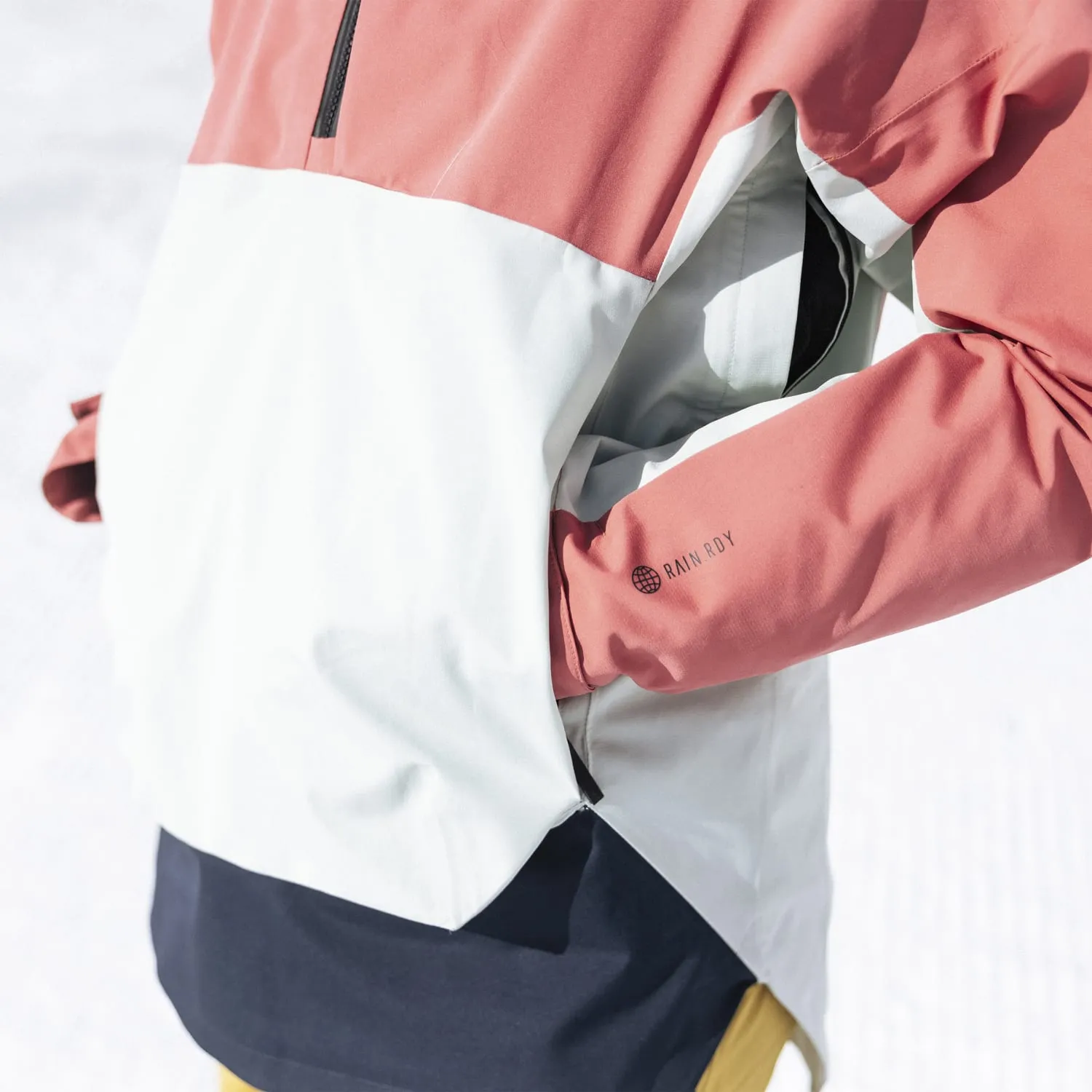Adidas Outdoor Women 2 Layer Rain.RDY Snow Anorak Red HC7741