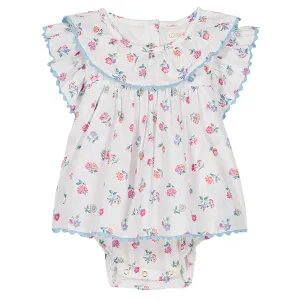 Anusha White Felicita Flower Romper