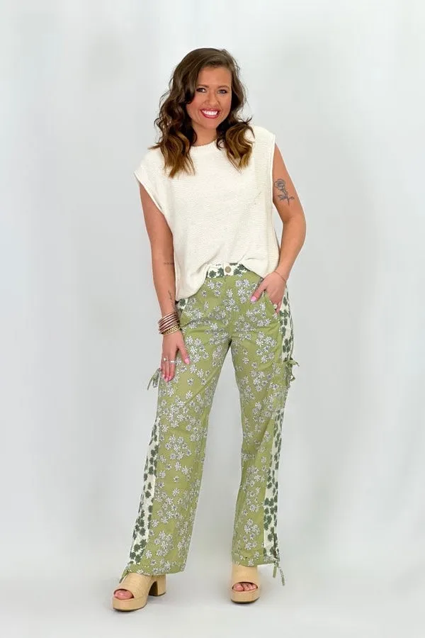 Avocado Color Block Pants