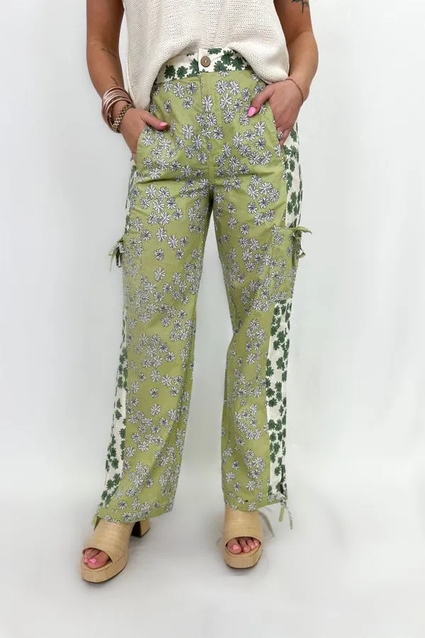 Avocado Color Block Pants