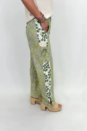 Avocado Color Block Pants