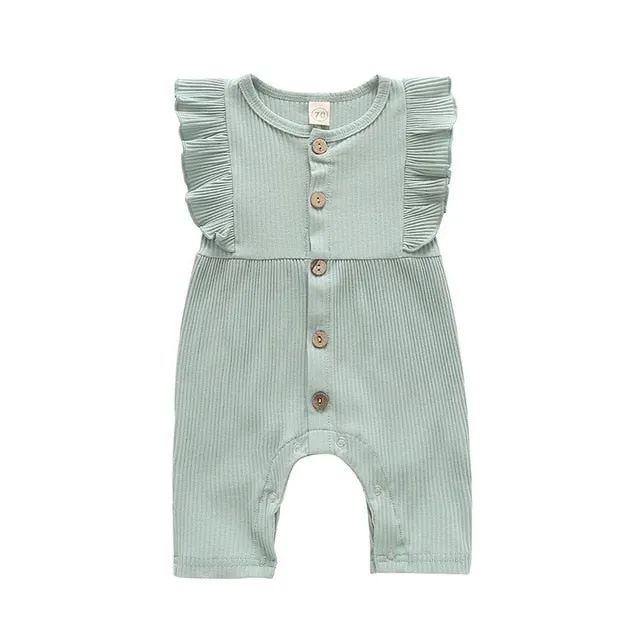 Baby Ribbed Rompers