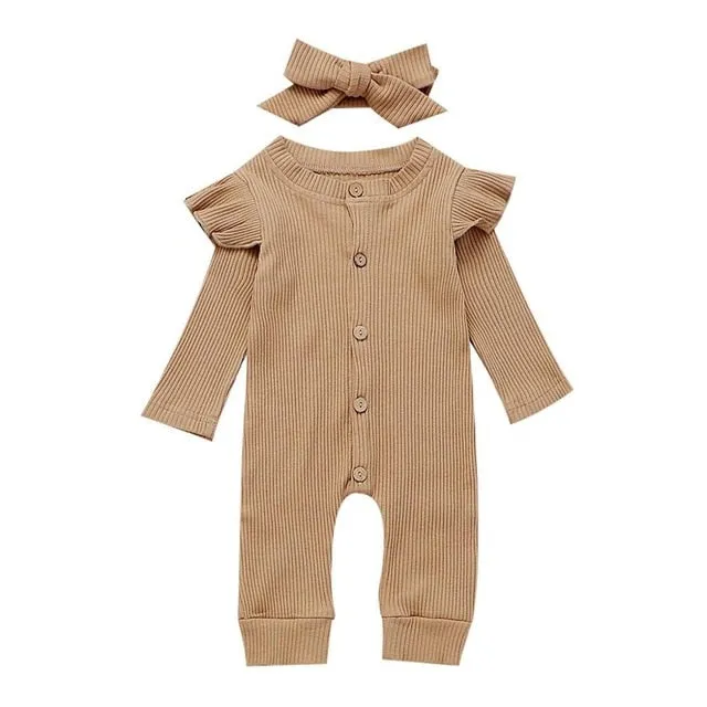 Baby Ribbed Rompers