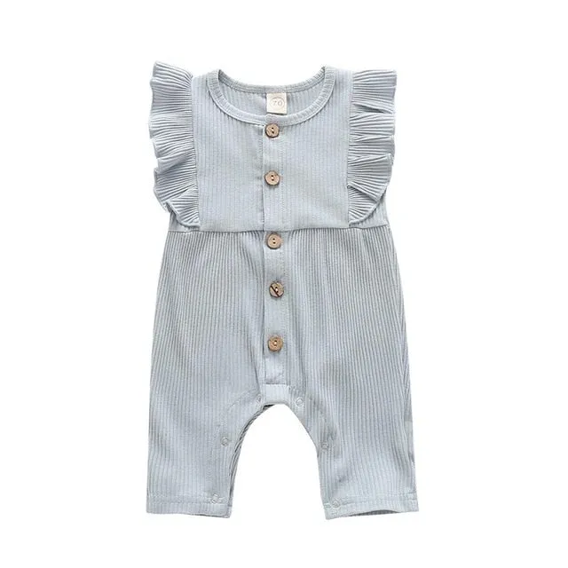 Baby Ribbed Rompers