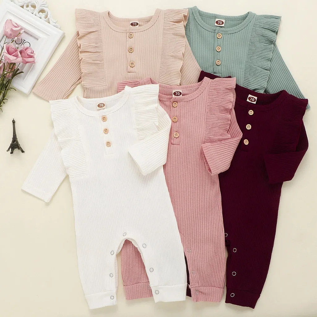 Baby Ribbed Rompers