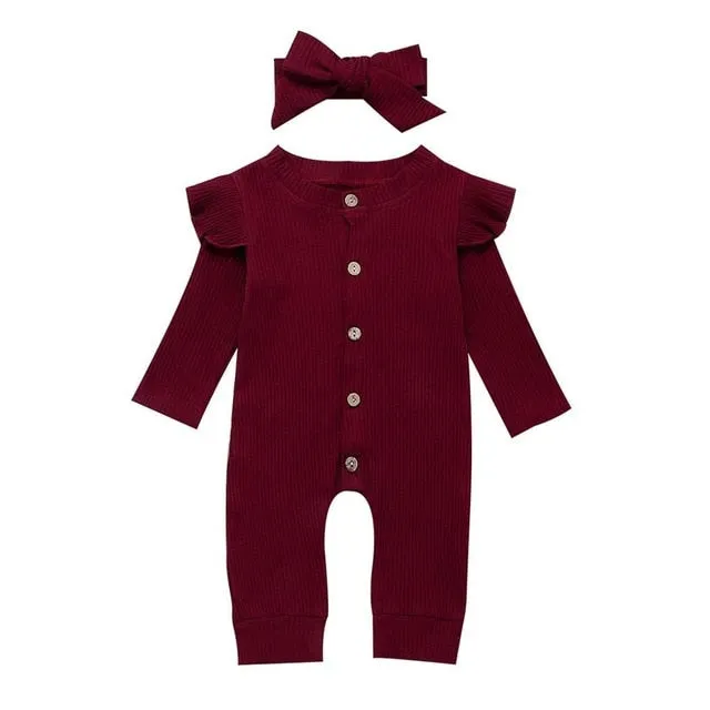 Baby Ribbed Rompers