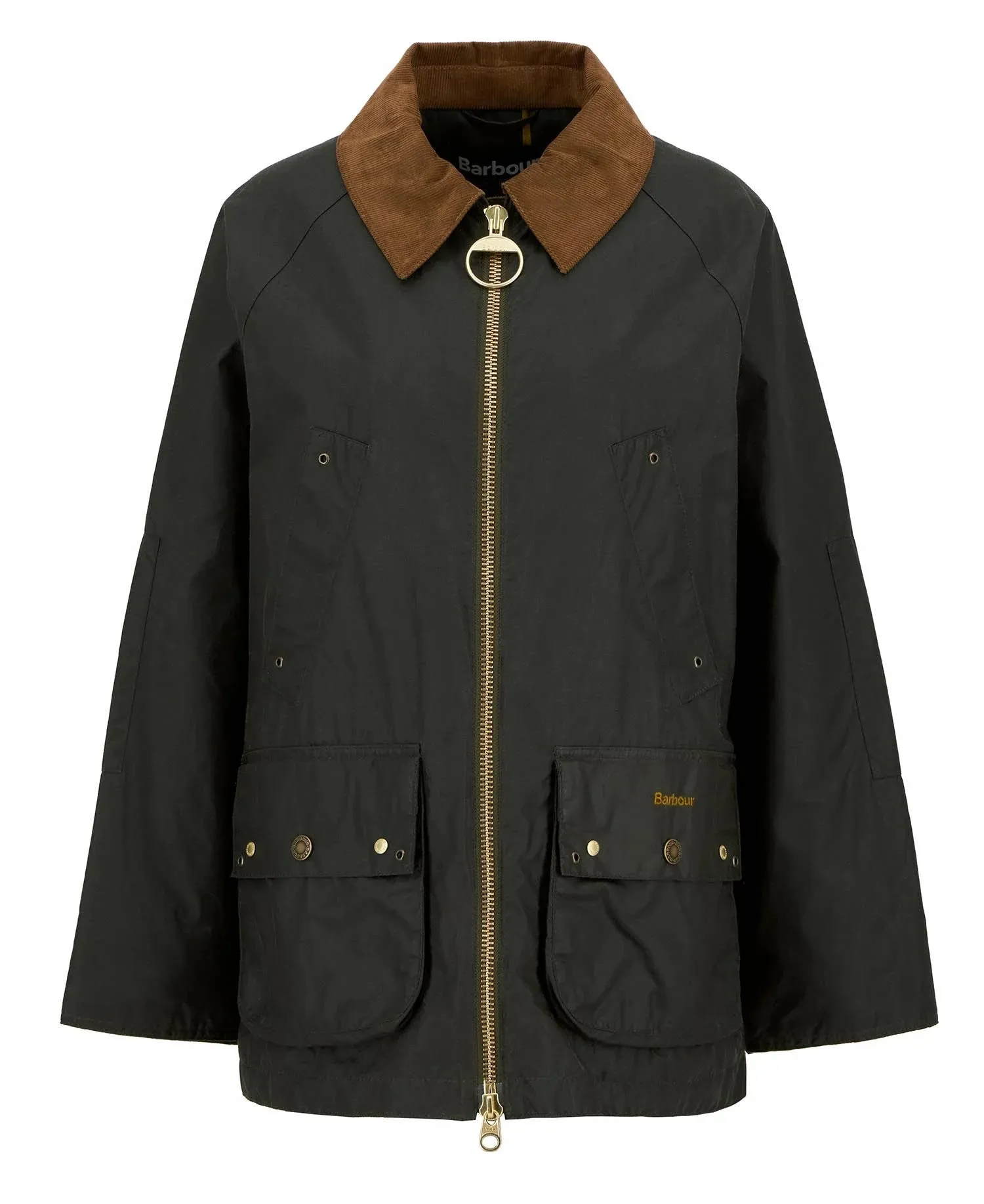 Barbour Green Raelynn wax coat - Olive