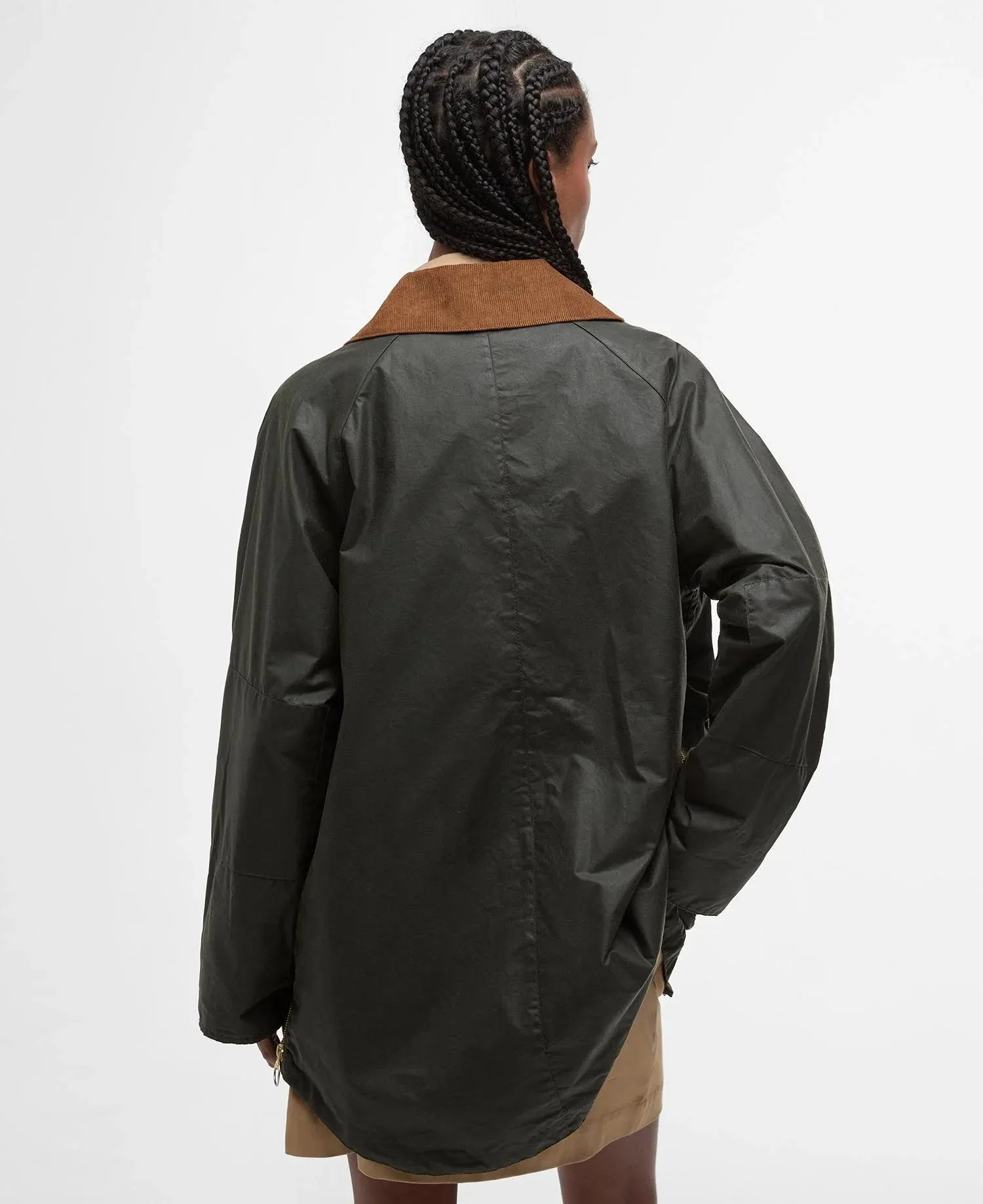 Barbour Green Raelynn wax coat - Olive