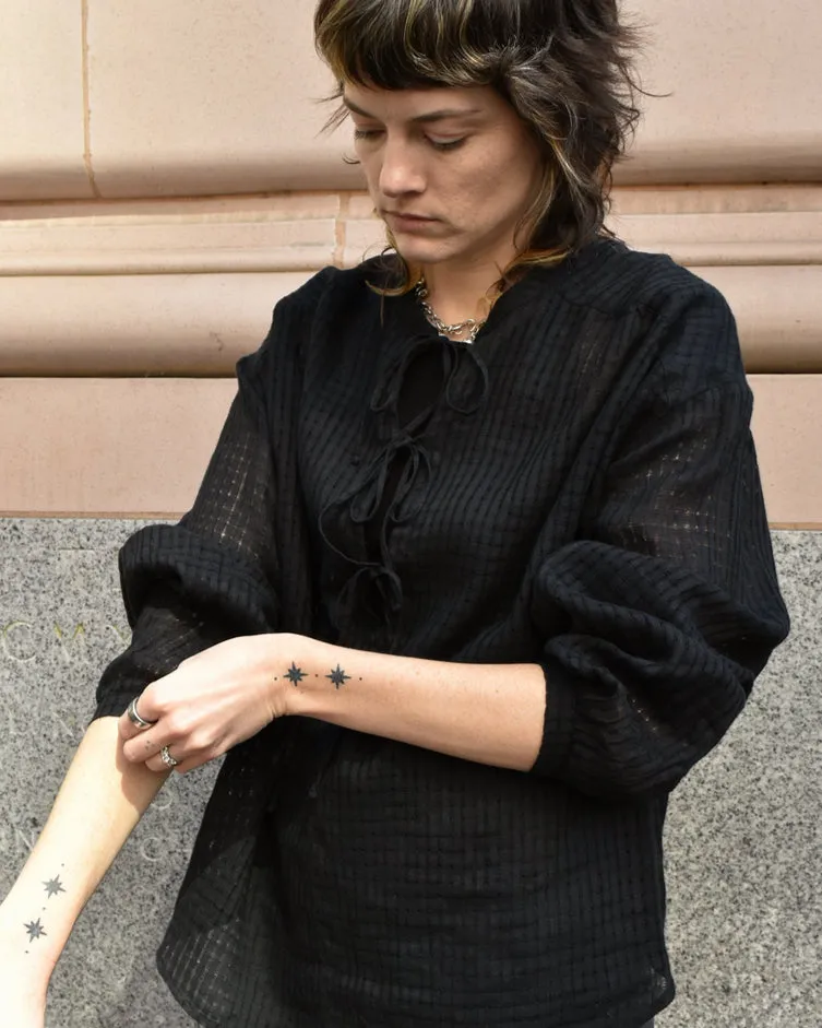 Barena Prisca Spiraglio Top in Nero