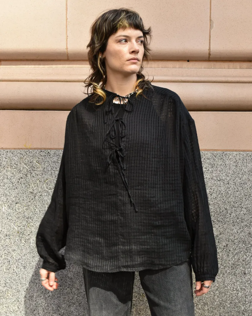 Barena Prisca Spiraglio Top in Nero
