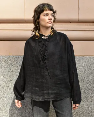 Barena Prisca Spiraglio Top in Nero