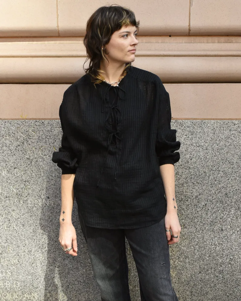 Barena Prisca Spiraglio Top in Nero