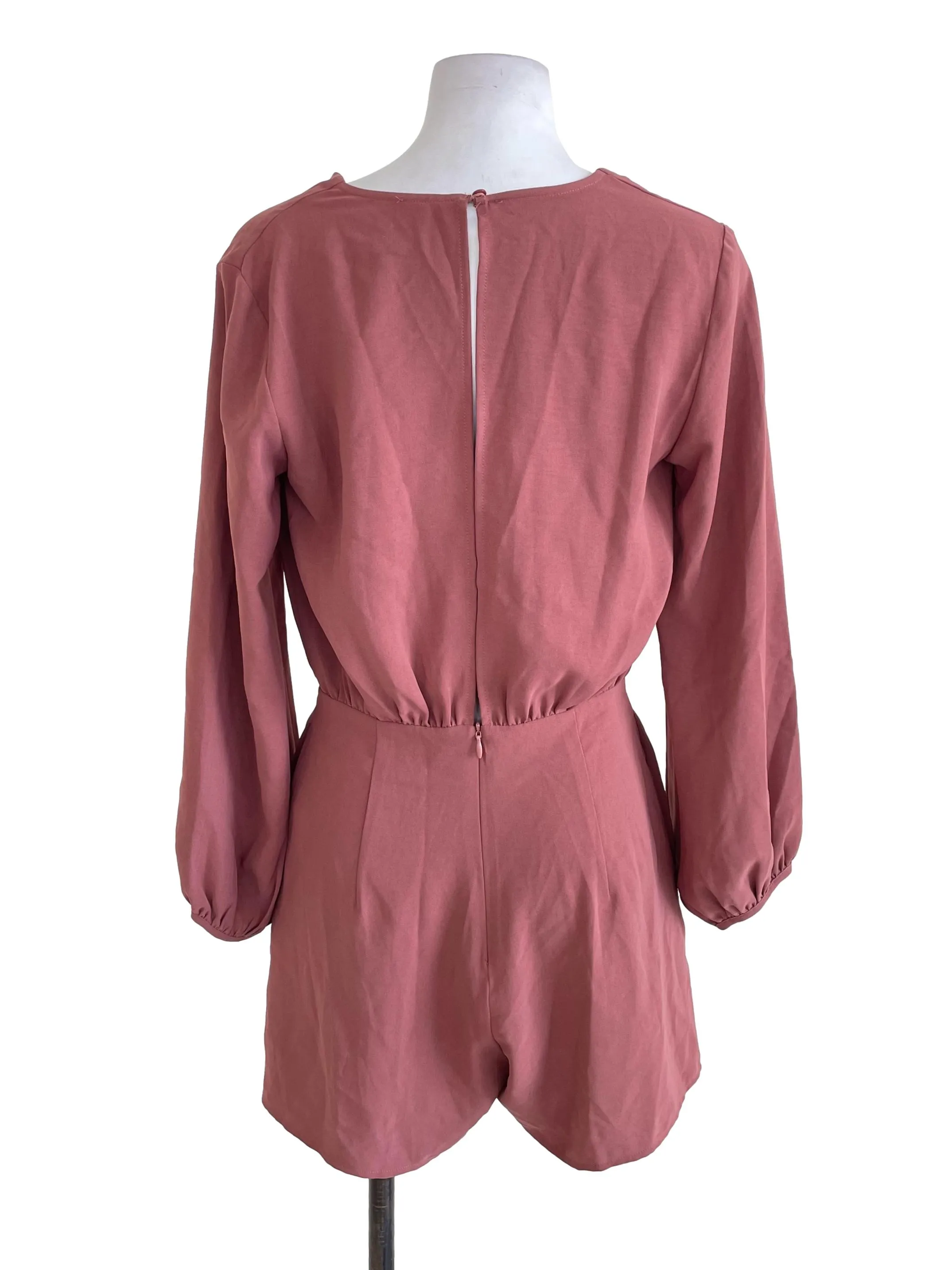 Bean Brown V Neck Romper LB