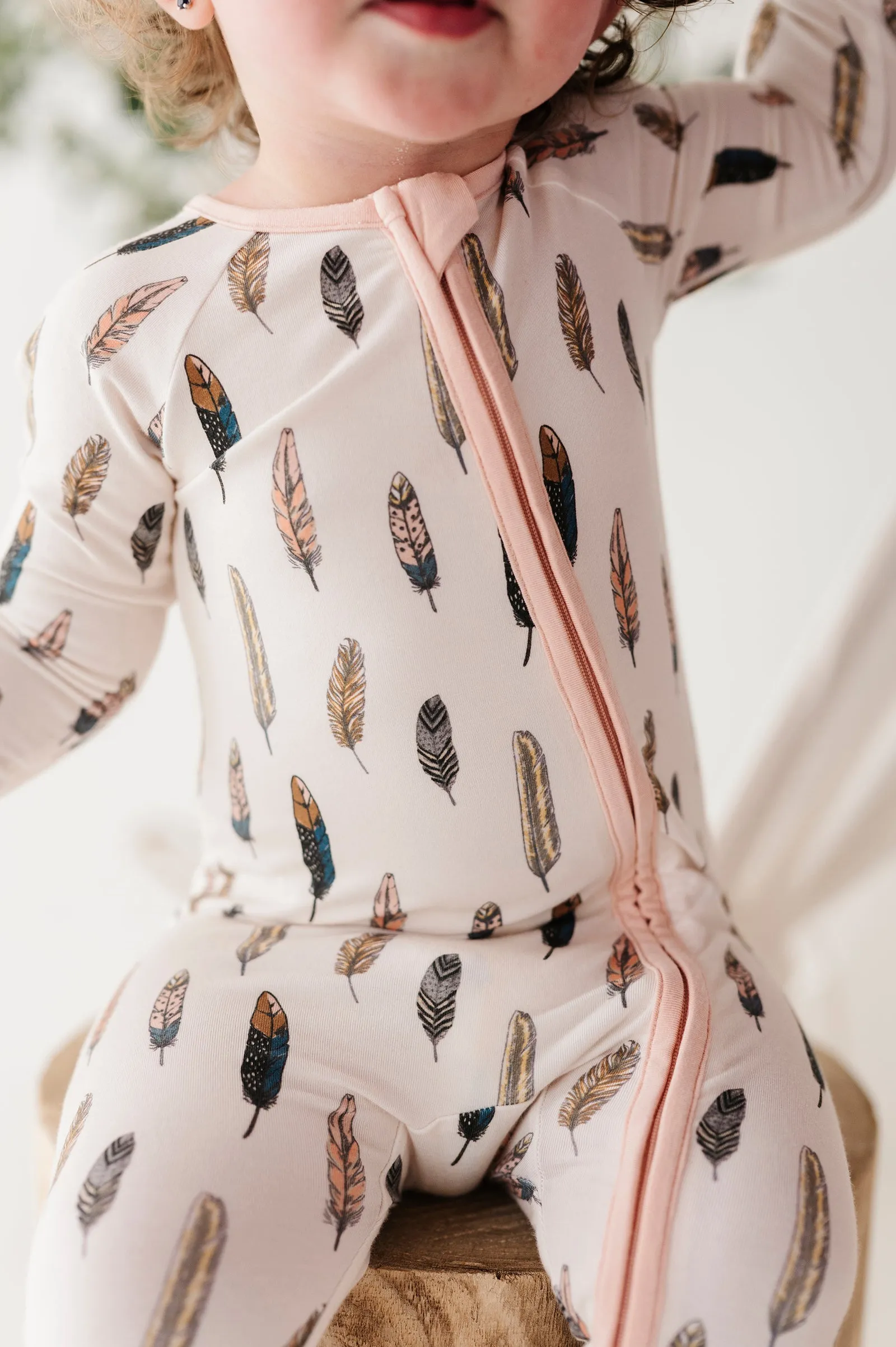 Birds of a Feather Zip Romper