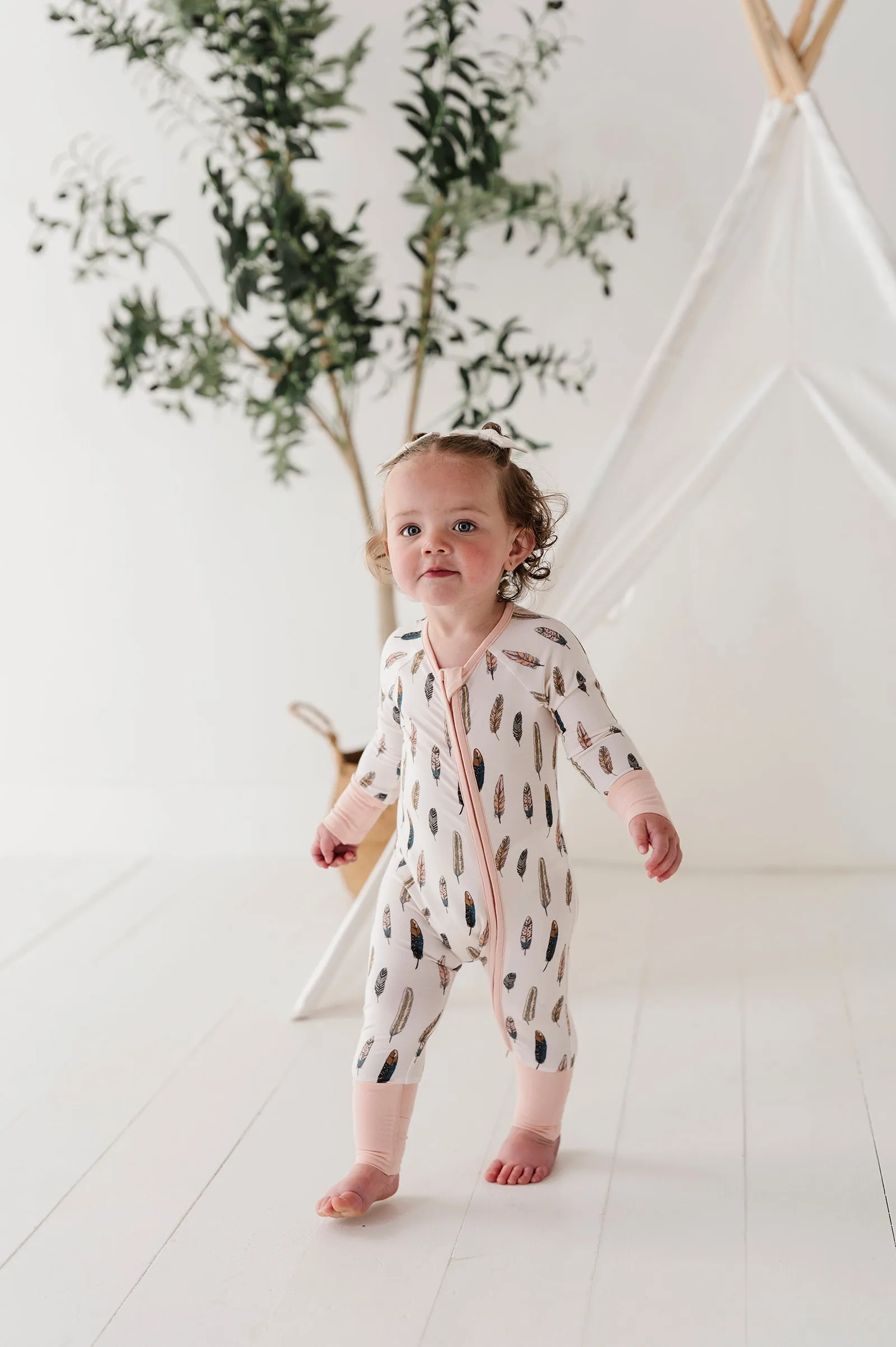 Birds of a Feather Zip Romper