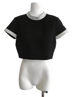 Black Crew Neck Top