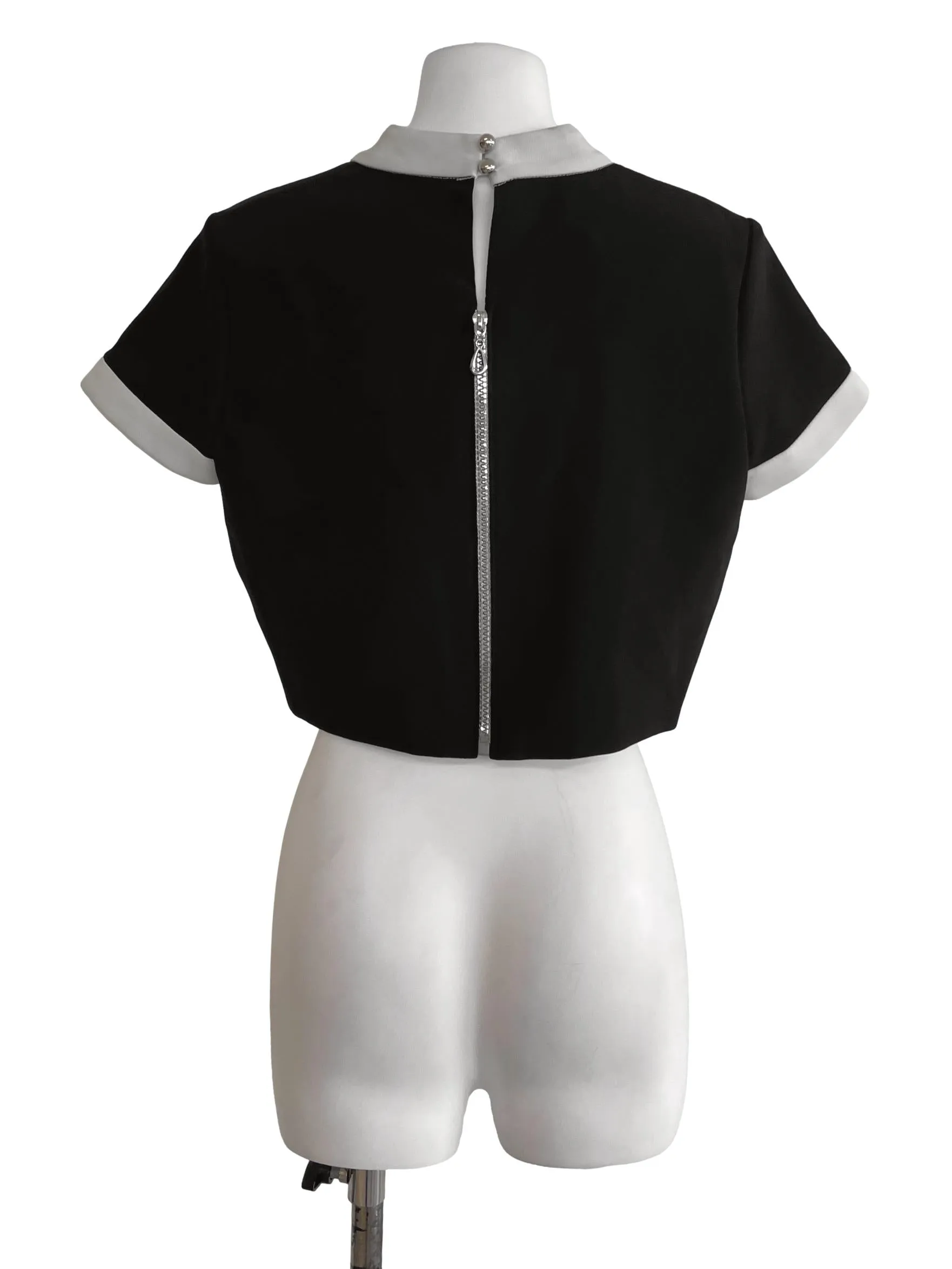Black Crew Neck Top