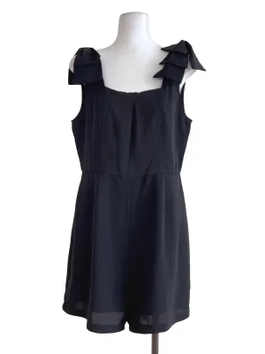 Black Knot Strap Rompers