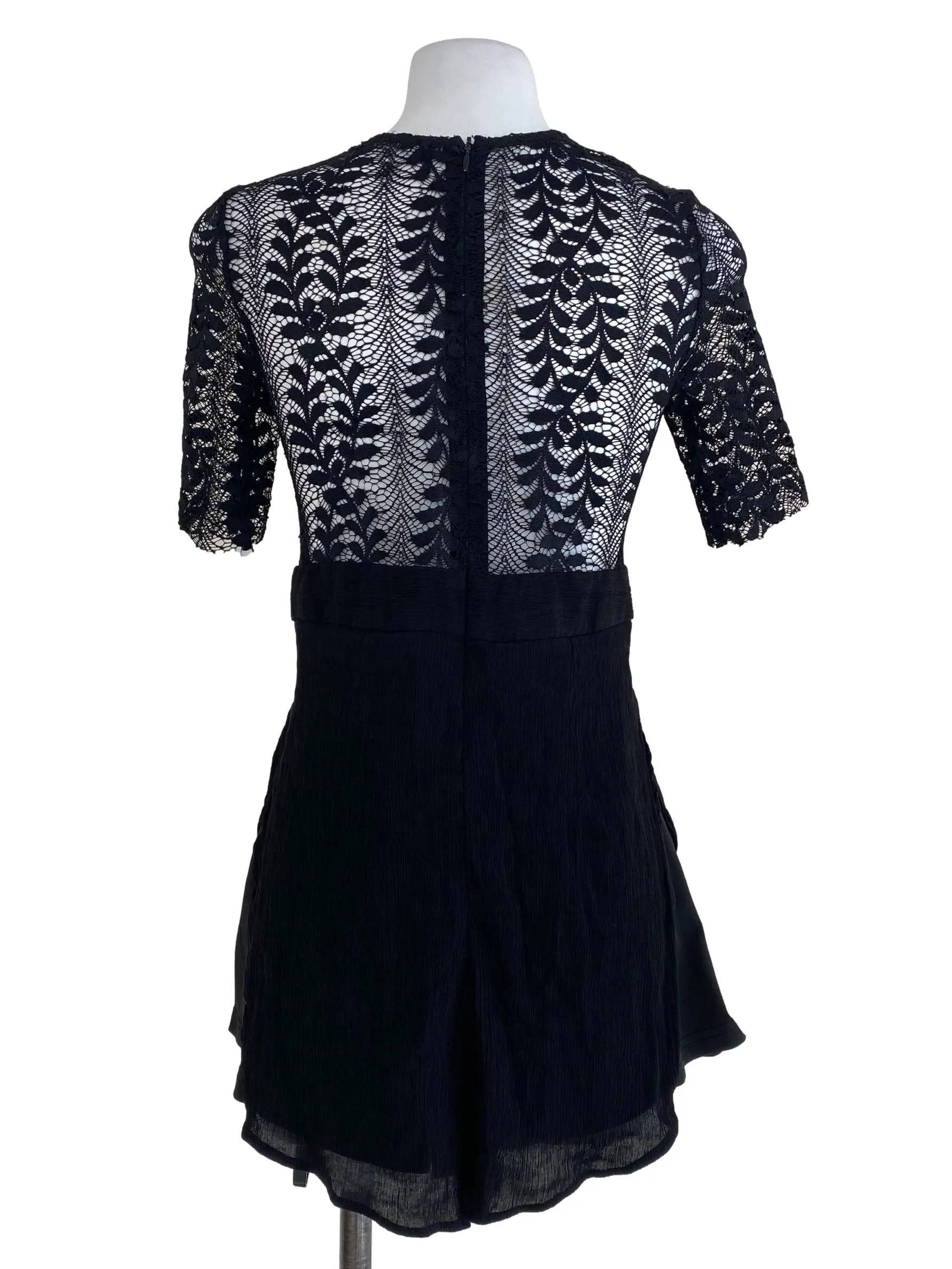 Black Laced Romper