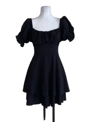 Black Tiered Rompers
