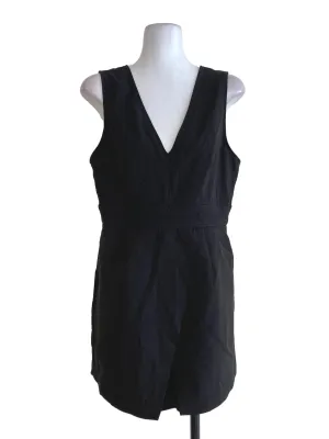 Black V Neck Rompers