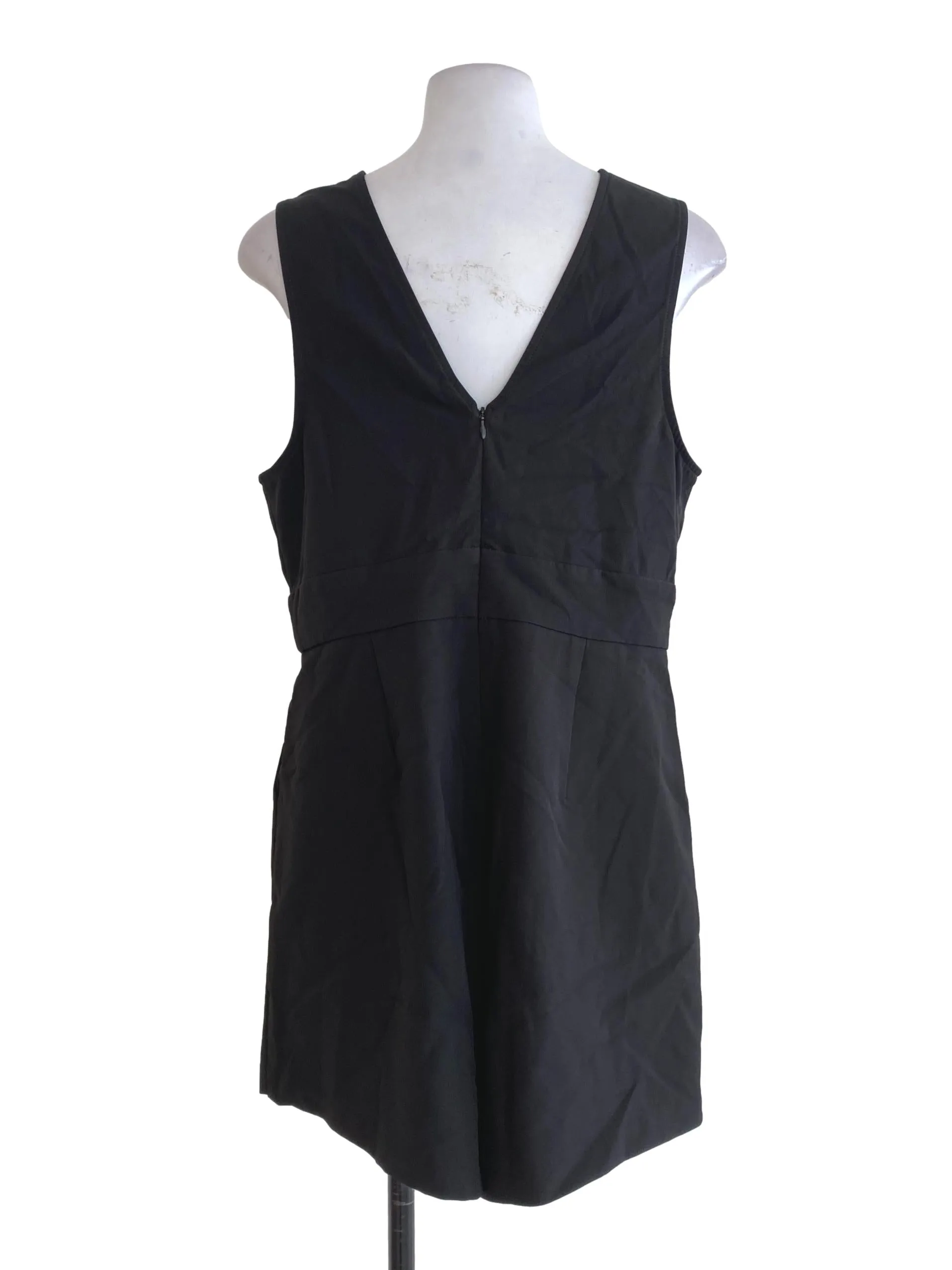 Black V Neck Rompers