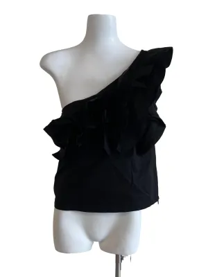 Black V Neck Top