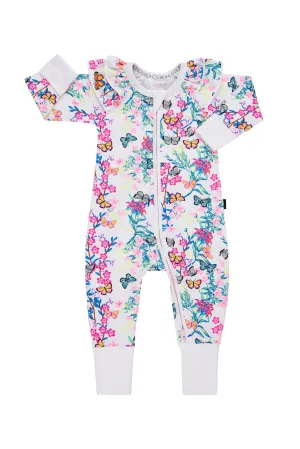 Blossoming Butterflies White Wondersuit