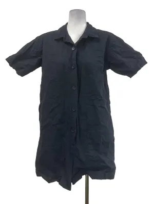 Blue Button Romper OSN