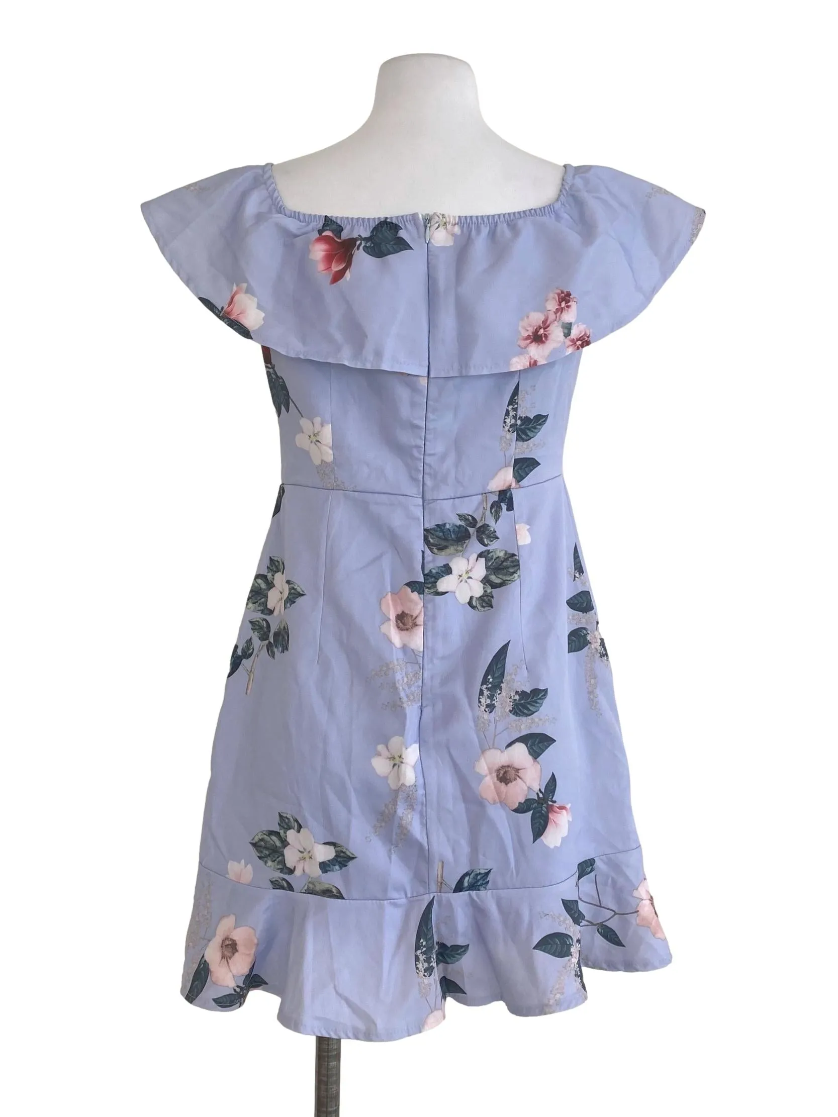 Blue Floral Romper