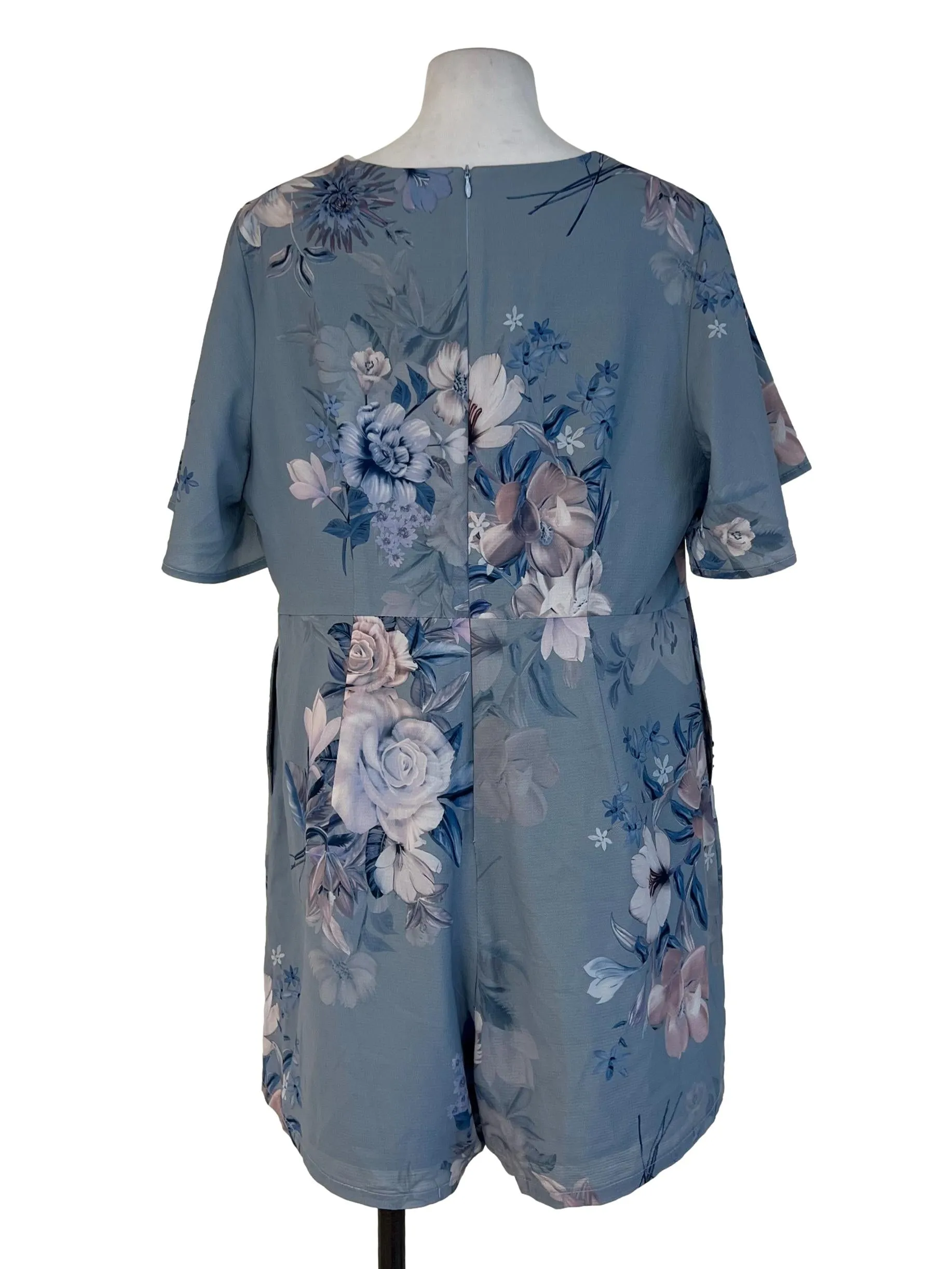 Blue Floral Rompers
