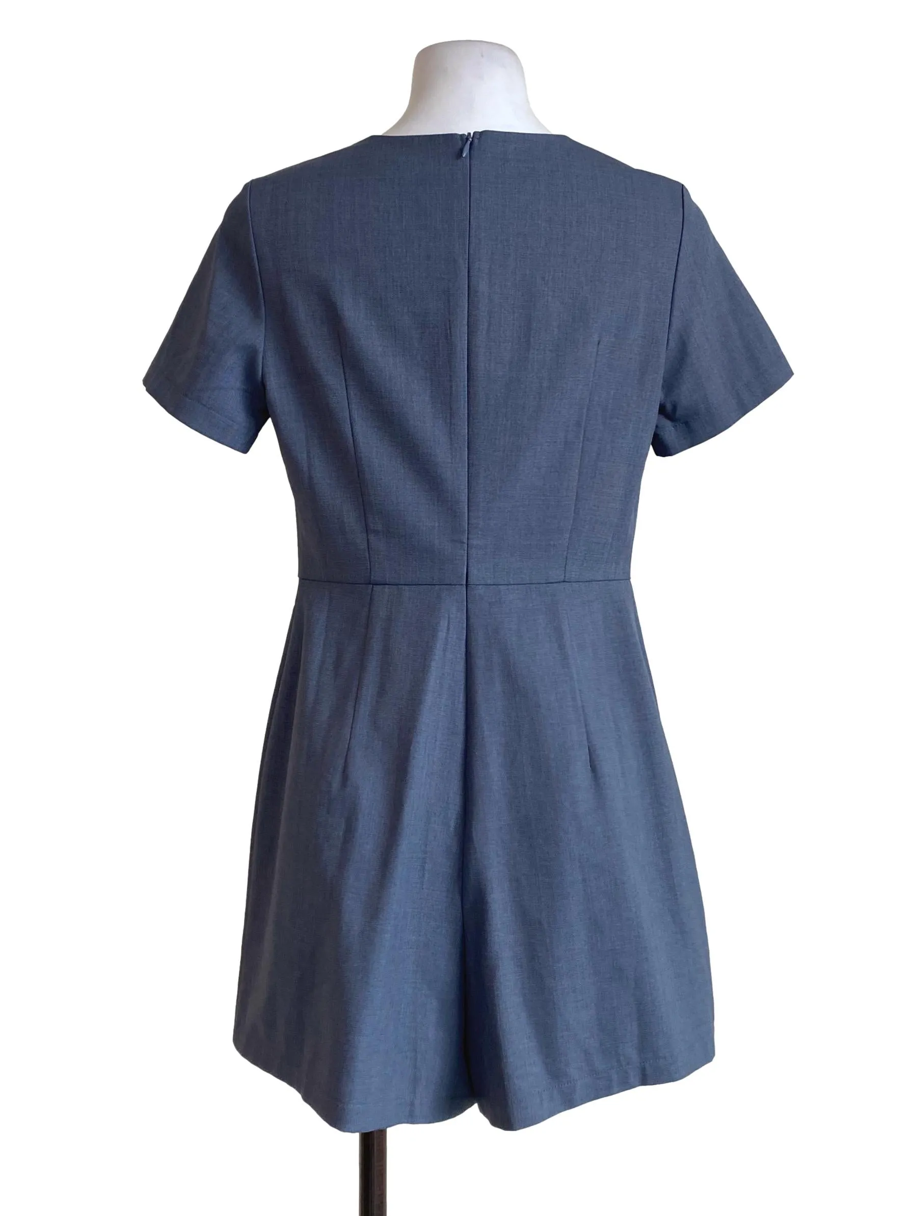 Blue Twill Rompers