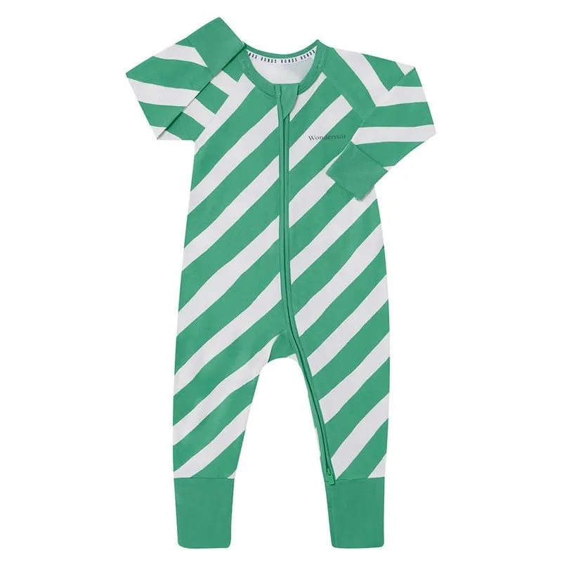 BONDS Zip Wondersuit - Wrapped Up Frog Green