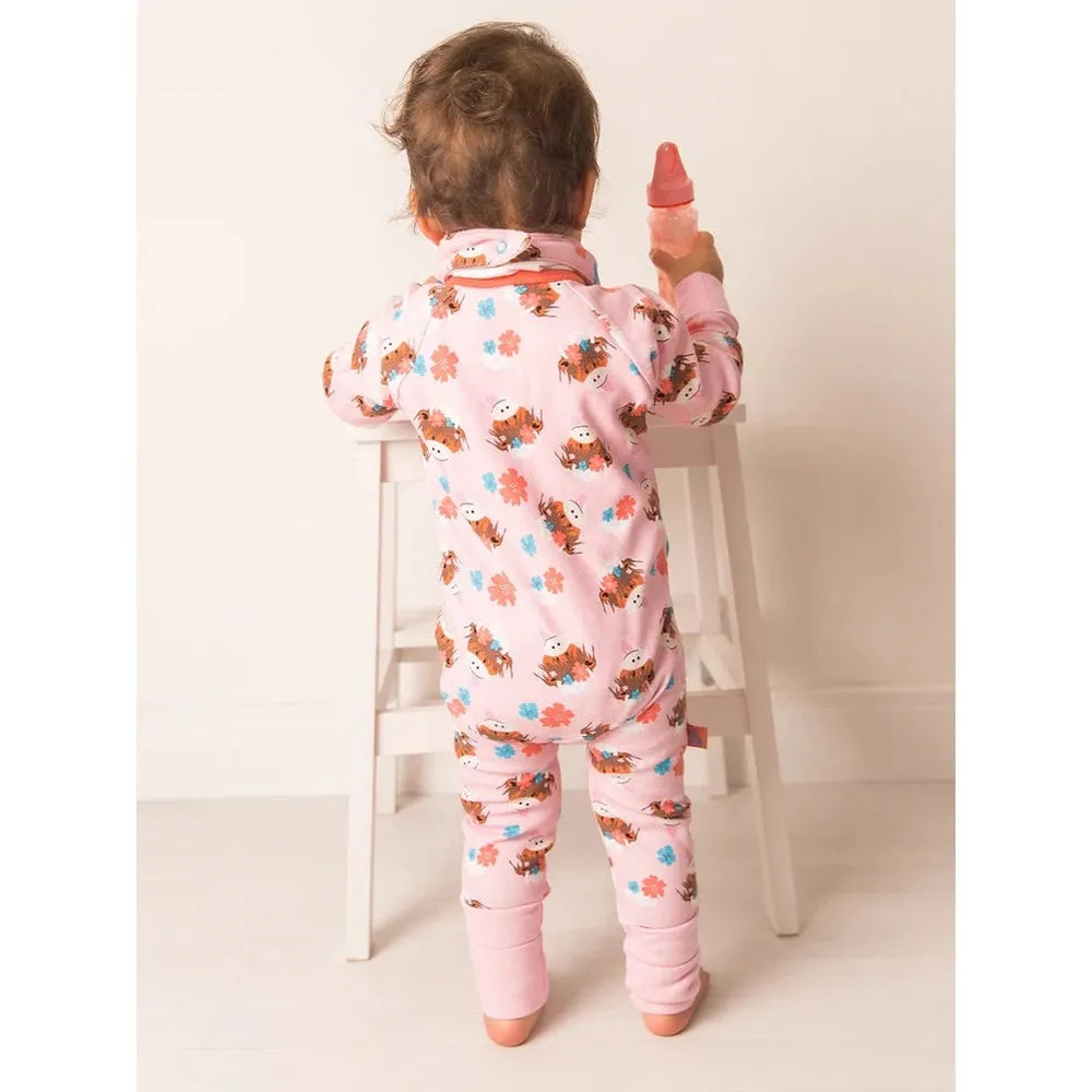 Bonnie Highland Cow Zip Romper