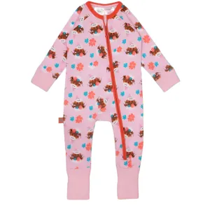Bonnie Highland Cow Zip Romper
