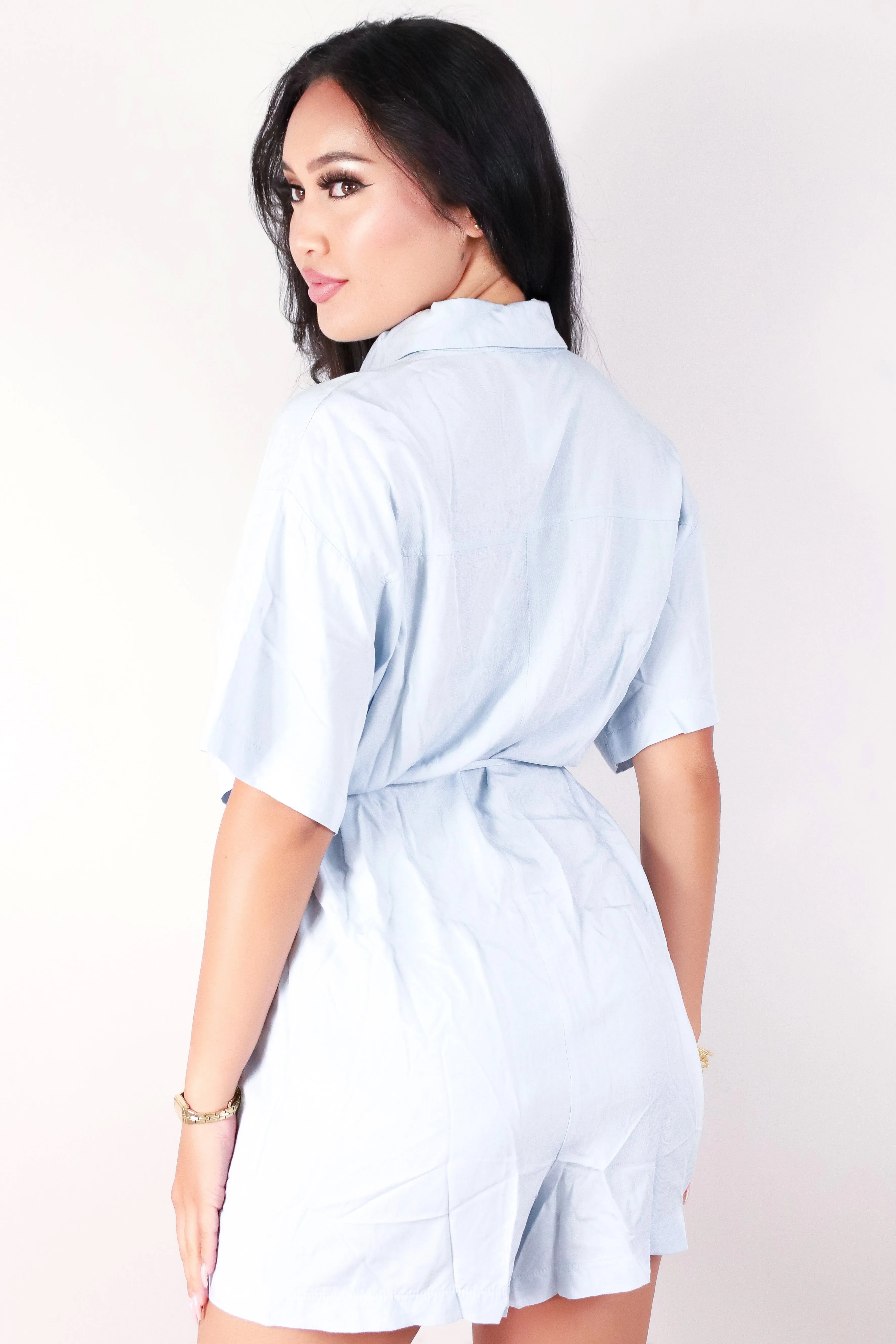 BUTTON DOWN ROMPER