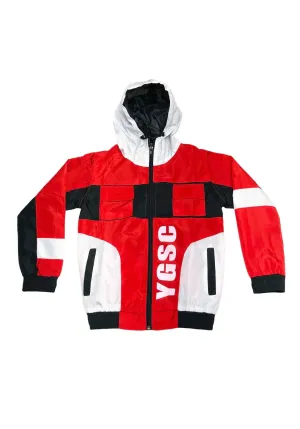 Color Block Taffeta Windbreaker Suit