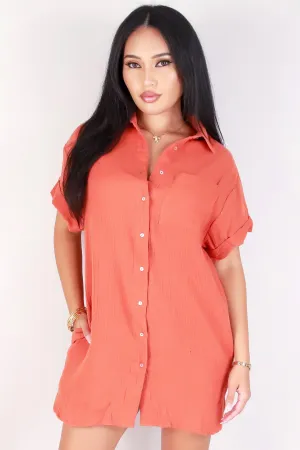 COTTON BUTTON DOWN DRESS