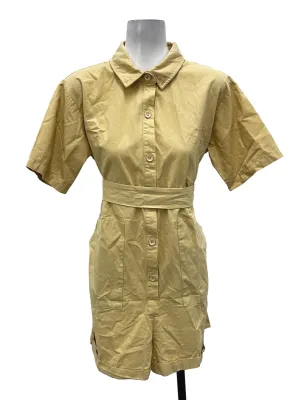 Cotton Button-Down Romper OSN