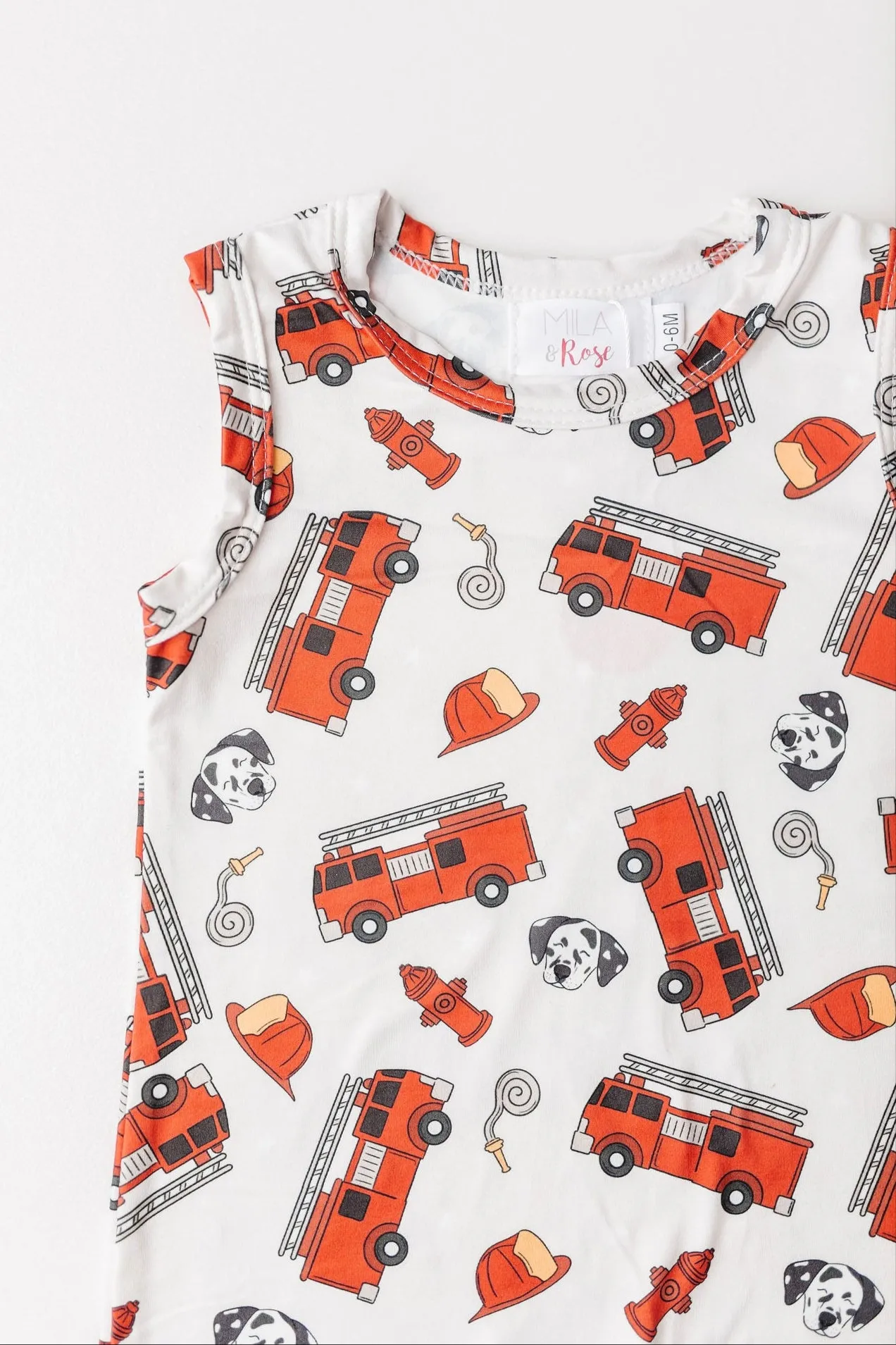 Firetrucks Shorty One-Piece