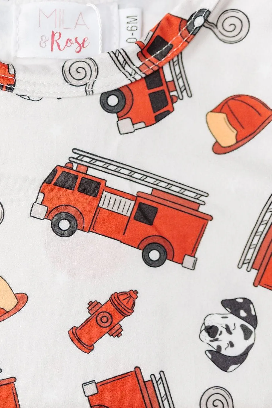 Firetrucks Shorty One-Piece