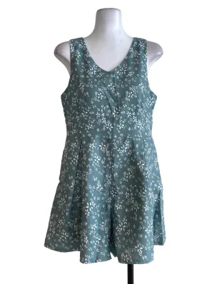 Green Floral Rompers