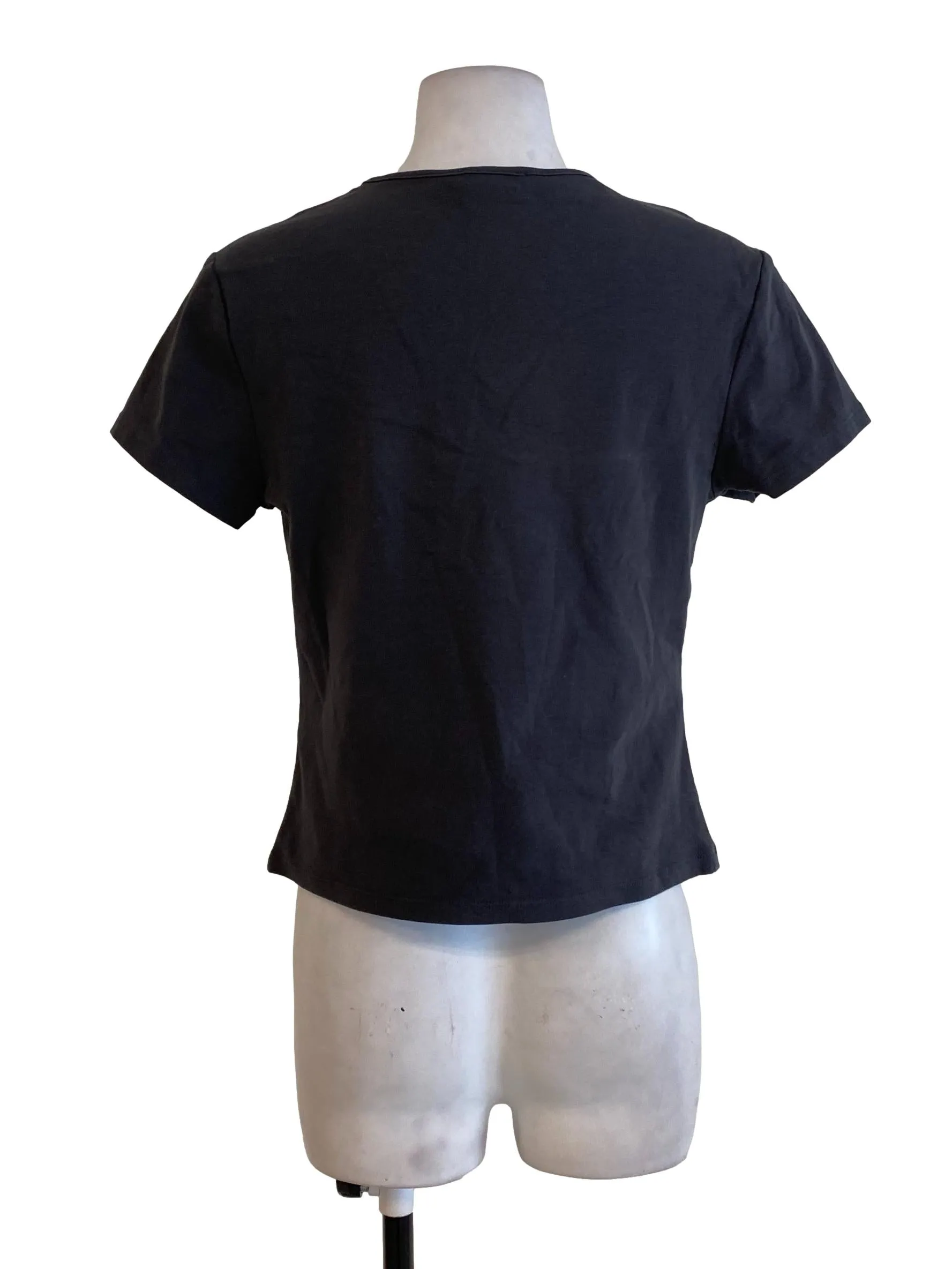 Grey Square Neck Top