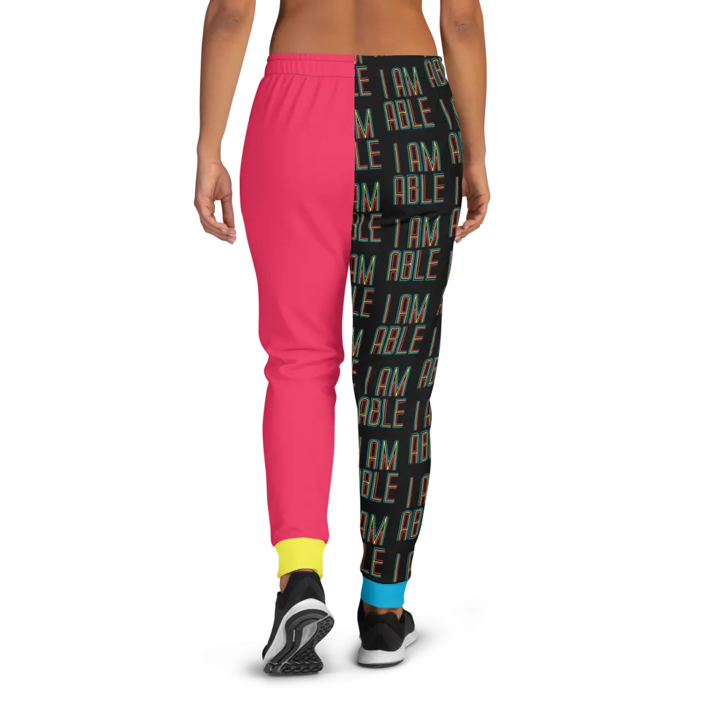 I am Able (Color Block Women's Joggers)