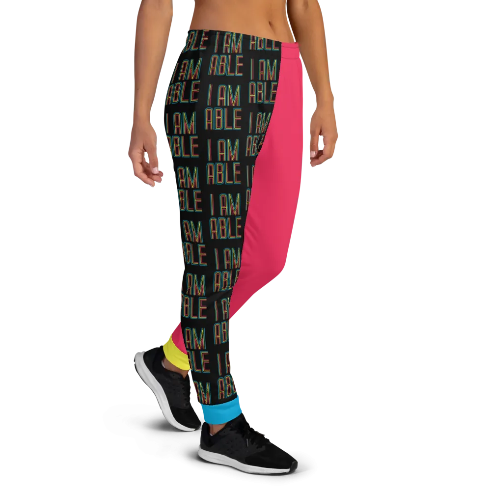 I am Able (Color Block Women's Joggers)