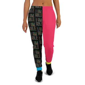 I am Able (Color Block Women's Joggers)
