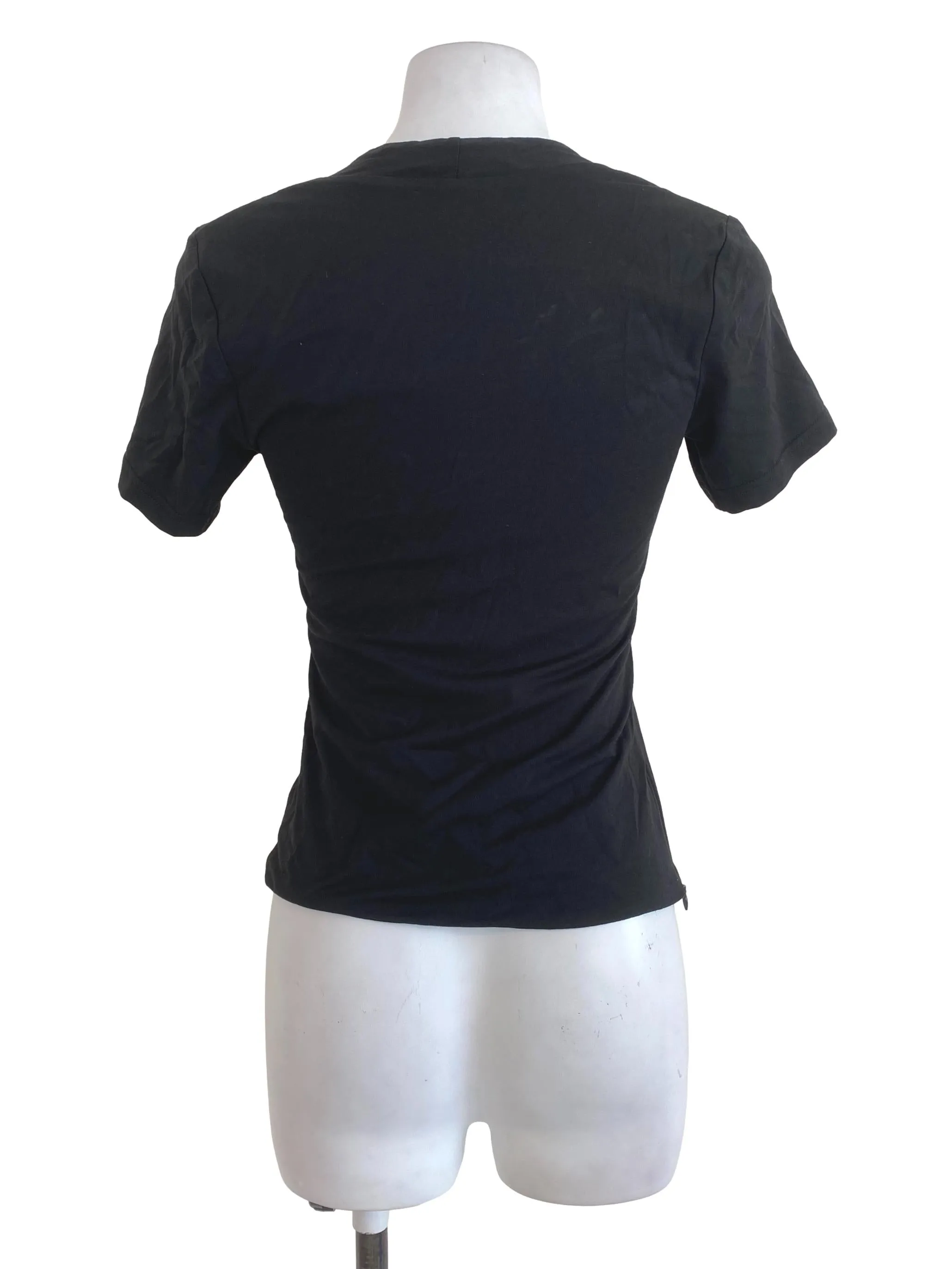 Jet Black Square Neck Top