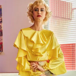 Kelly Elegant Ruffled Blouses