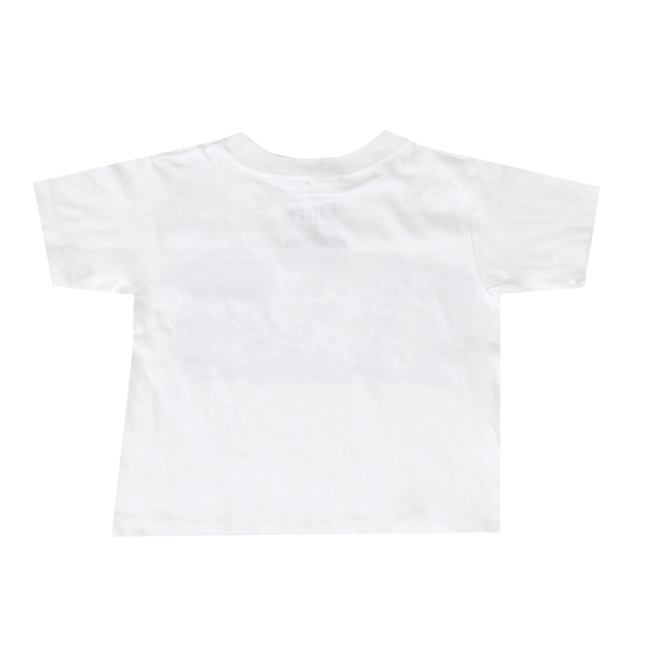Kids Pure Block Logo Tee Shirt-White with Black Logo